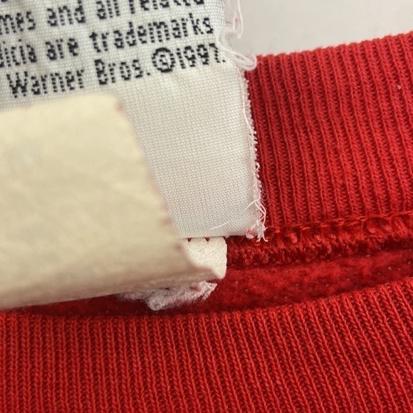 Vintage Womens 1997 Tweety Bird Looney Tunes Size 22/24W Christmas Sweatshirt - Picture 4 of 8